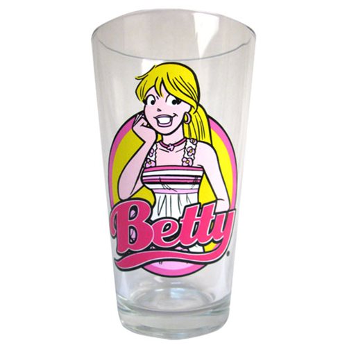 Archie Comics Betty Toon Tumbler Pint Glass
